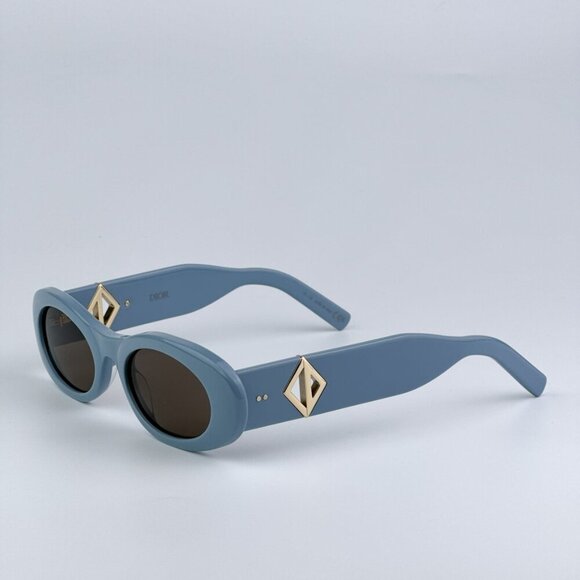 Dior CD DIAMOND EDITION R11 30F0 BRAND NEW Sunglasses Blue Brown Women Cat Eye - Picture 5 of 11